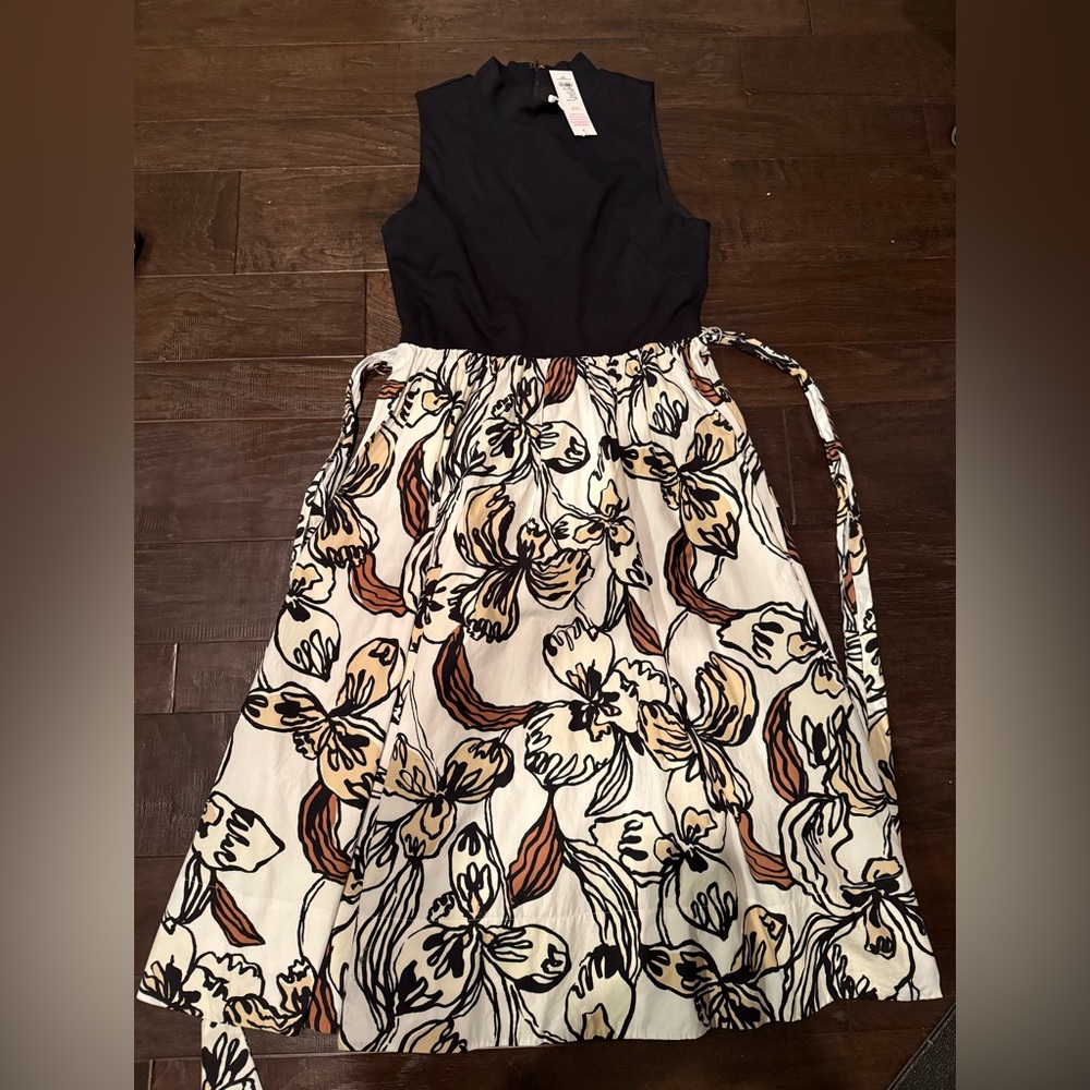 NWT Lilly Pulitzer Prima Midi dress-Coconut Oversized Irisistable print